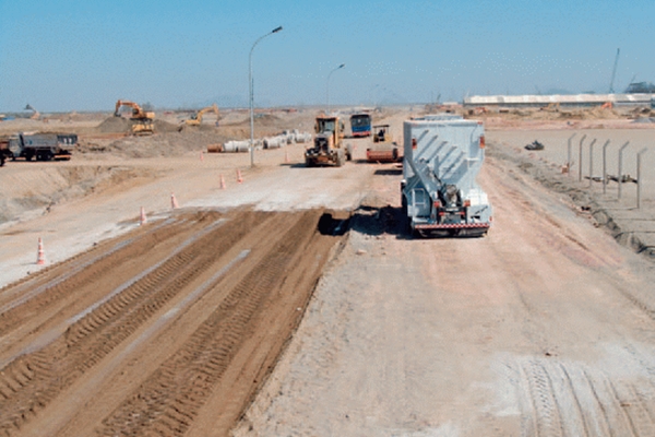 Betriebsstraße im Stahlwerk von ThyssenKrupp / Brasilien