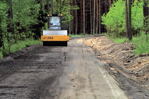 Sanierung von Waldwegen in Babimost / Polen